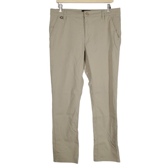 True Linkswear All-Day Chino Pants Men's 34x32 Beige Golf Performance Stretch - Picture 1 of 5